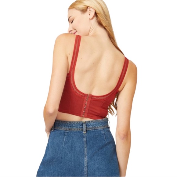 NWT! Free People She’s Fancy Brami Crop Tank Top - Picture 3 of 7